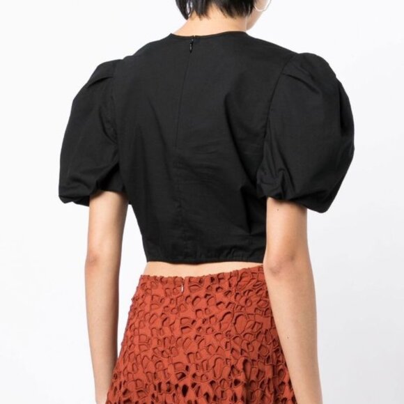 Vince Twist Knot Puff Sleeve Blouse NWT - Picture 5 of 8